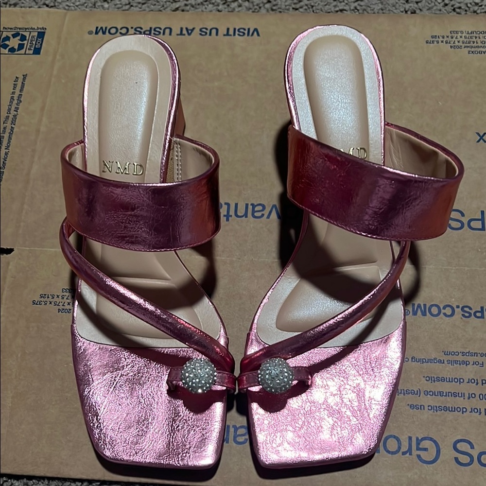 NMD/ Brazil Elegant Pink Women's Heels